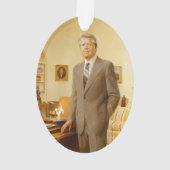 Amerikaanse president James Earl Carter Oval Offic Ornament (achterkant)