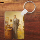 Amerikaanse president James Earl Carter Oval Offic Sleutelhanger (Achterkant)
