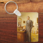 Amerikaanse president James Earl Carter Oval Offic Sleutelhanger (Voorkant)