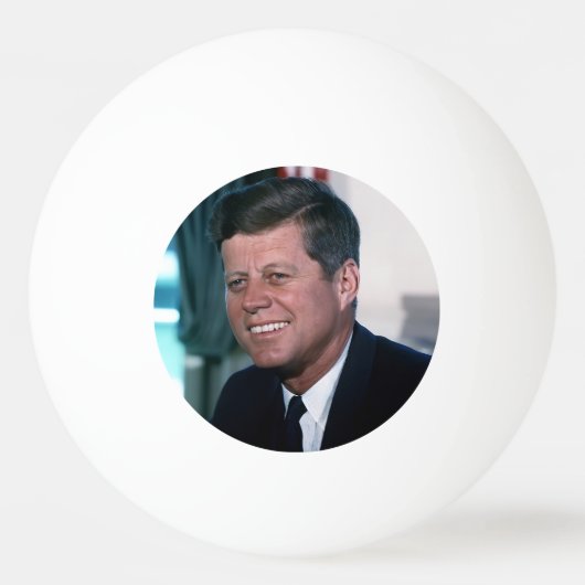 Amerikaanse president John F. Kennedy in het Oval  Pingpongbal (Voorkant)