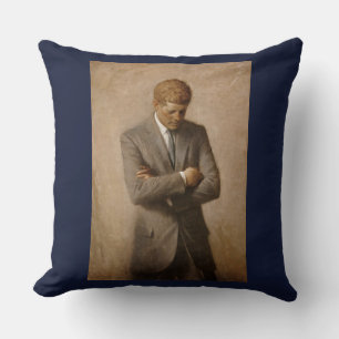 Amerikaanse president John Kennedy geschilderd por Kussen
