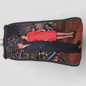 Amerikaanse President John Kennedy kerstkaart Golfheadcover (Voorkant)