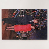 Amerikaanse President John Kennedy kerstkaart Legpuzzel (Horizontaal)
