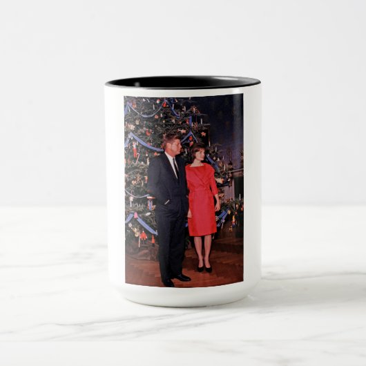 Amerikaanse president John Kennedy Kerstkaart Mok (Midden)