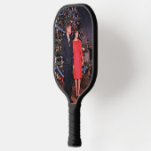 Amerikaanse President John Kennedy kerstkaart Pickleball Paddle (Links)
