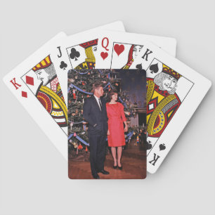 Amerikaanse President John Kennedy kerstkaart Pokerkaarten