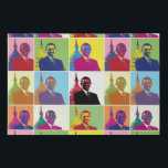 Amerikaanse President Obama Cool Modern Pop Art 36 Imitatie Canvas Print<br><div class="desc">Pop Art-versie van Obama's eerste presidentiële portret (2009). In een in februari 2009 gehouden enquête in Western Europa en de VS door Harris Interactive voor France 24 en de International Herald Tribune werd Obama beschouwd als de meest gerespecteerde wereldleider en als de machtigste.</div>