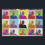 Amerikaanse President Obama Cool Modern Pop Art 36 Imitatie Canvas Print<br><div class="desc">Pop Art-versie van Obama's eerste presidentiële portret (2009). In een in februari 2009 gehouden enquête in Western Europa en de VS door Harris Interactive voor France 24 en de International Herald Tribune werd Obama beschouwd als de meest gerespecteerde wereldleider en als de machtigste.</div>