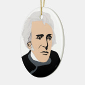 Amerikaanse Presidenten: Andrew Jackson 1829 - 183 Keramisch Ornament (Links)