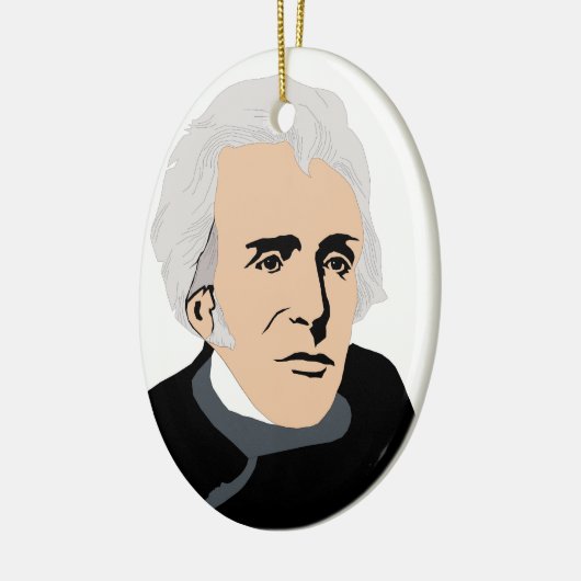 Amerikaanse Presidenten: Andrew Jackson 1829 - 183 Keramisch Ornament (Links)