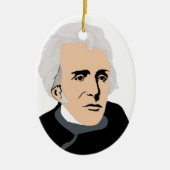 Amerikaanse Presidenten: Andrew Jackson 1829 - 183 Keramisch Ornament (Voorkant)