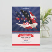Amerikaanse Presidenten Day Invitation Flyer Kaart (Staand voorkant)