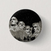 Amerikaanse presidenten Mount Rushmore,   Ronde Button 3,2 Cm (Voorkant)