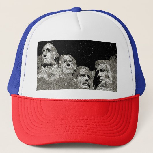 Amerikaanse Presidenten Mount Rushmore, Trucker Pet (Voorkant)
