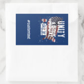 Amerikaanse presidentsverkiezingen 2024 rechthoekige sticker (Tas)