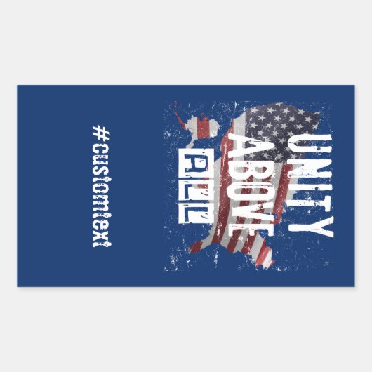 Amerikaanse presidentsverkiezingen 2024 rechthoekige sticker (Voorkant)