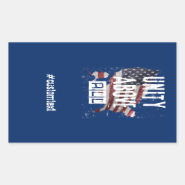 Amerikaanse presidentsverkiezingen 2024 rechthoekige sticker