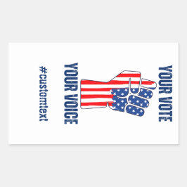Amerikaanse presidentsverkiezingen 2024 rechthoekige sticker