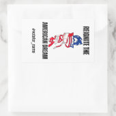 Amerikaanse presidentsverkiezingen 2024 rechthoekige sticker (Tas)