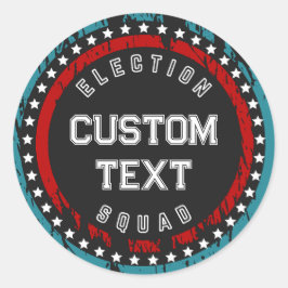 Amerikaanse presidentsverkiezingen 2024 ronde sticker