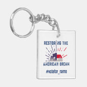 Amerikaanse presidentsverkiezingen 2024 sleutelhanger (Voorkant Links)