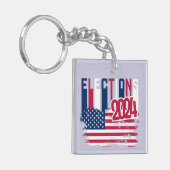 Amerikaanse presidentsverkiezingen 2024 sleutelhanger (Voorkant Links)