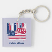 Amerikaanse presidentsverkiezingen 2024 sleutelhanger (Achterkant)