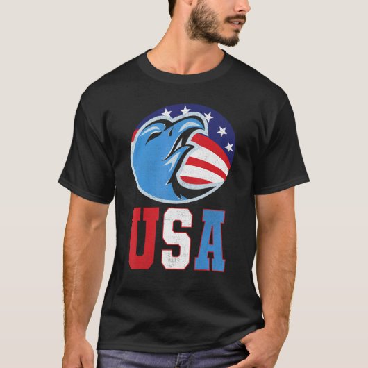 Amerikaanse Pride American Eagle Onafhankelijkheid T-shirt (Voorkant)