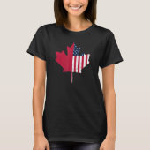 Amerikaanse Pride Amerikaanse vlag esdoornblad Can T-shirt (Voorkant)