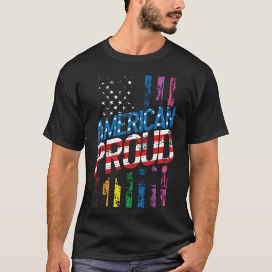 Amerikaanse pride LGBT Patriot Gay Lesbian Patriot T-shirt (Voorkant)