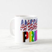 Amerikaanse Pride - LGBTQ+ America Pride maand jul Koffiemok (Voorkant links)
