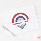 Amerikaanse Pride Regenboogvlag / Eagle Sticker (Envelop)