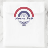 Amerikaanse Pride Regenboogvlag / Eagle Sticker (Tas)