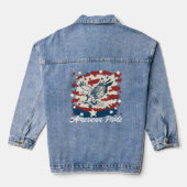 Amerikaanse Pride Vintage Eagle Denim Jas Jacket (Achterkant)