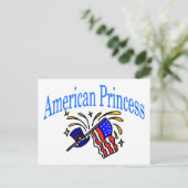 Amerikaanse prinses briefkaart (Staand voorkant)