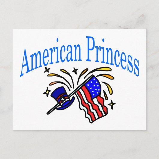 Amerikaanse prinses briefkaart (Voorkant)
