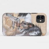 Amerikaanse prinses en witte paarden Case-Mate iPhone case (Achterkant (horizontaal))
