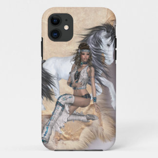 Amerikaanse prinses en witte paarden iPhone 11 hoesje