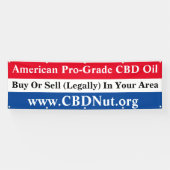 Amerikaanse pro-grade CBD olie Spandoek (Horizontaal)