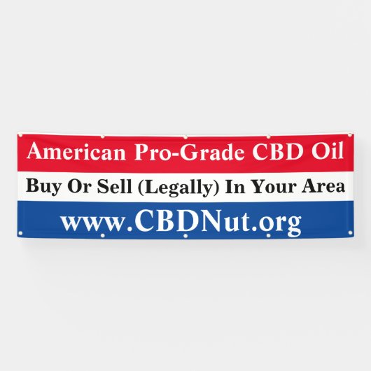 Amerikaanse pro-grade CBD olie Spandoek (Horizontaal)