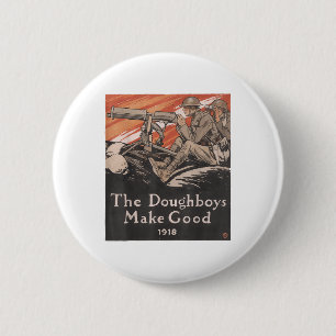 Amerikaanse Propaganda Poster US Army World War D Ronde Button 5,7 Cm