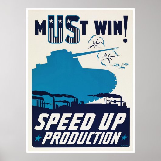 Amerikaanse propaganda tijdens de Tweede Wereldoor Poster (Voorkant)
