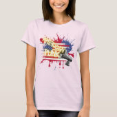 Amerikaanse Punk Vlag T-shirt (Voorkant)