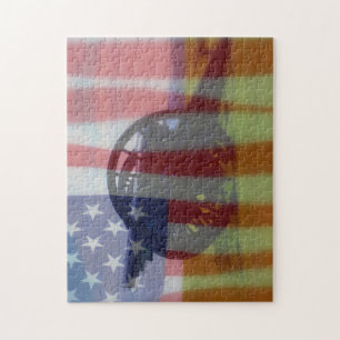 Amerikaanse puzzel voor de burgeroorlog legpuzzel