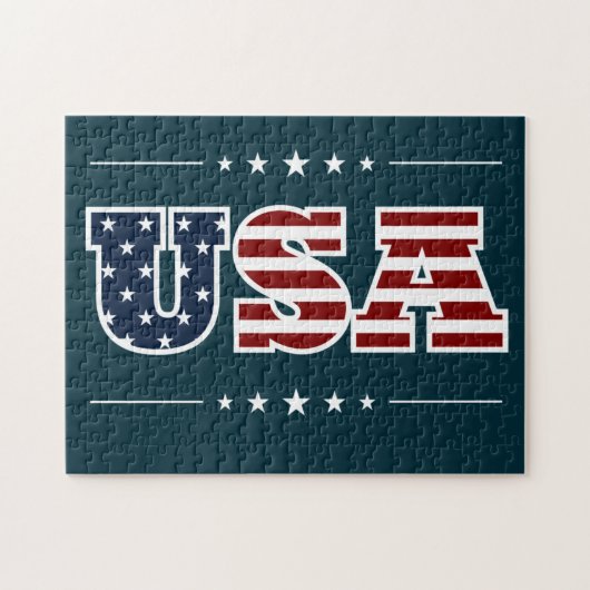 Amerikaanse puzzle legpuzzel (Horizontaal)