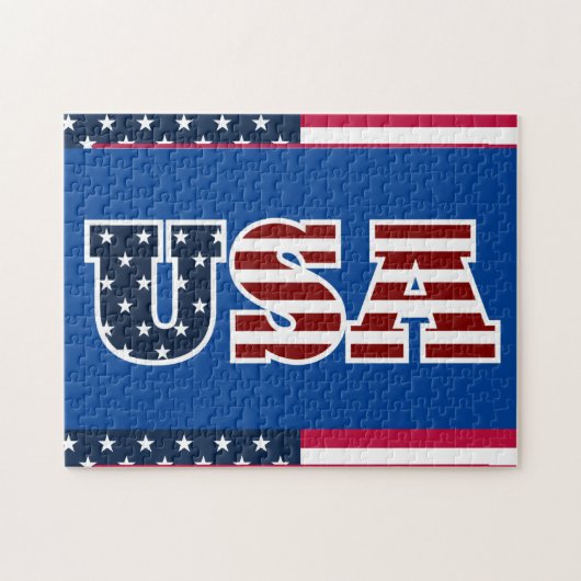 Amerikaanse puzzle legpuzzel (Horizontaal)