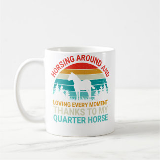 Amerikaanse Quarter Horse-eigenaar Paardrijden Paa Koffiemok