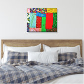 Amerikaanse quilt canvas afdruk (Insitu (Slaapkamer))