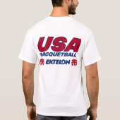 Amerikaanse Racquetball Tee Shirt (Achterkant)