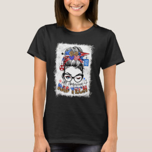 Amerikaanse Rad Tech Usa Vlag Leidraad Bun 4th O T-shirt
